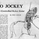 Illustration for article titled The 1940s Plan to Replace Jockeys with Robots